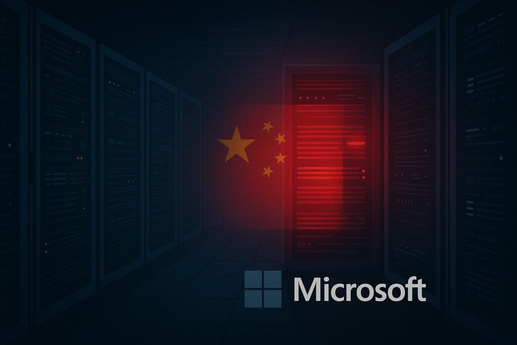 China hacks microsoft